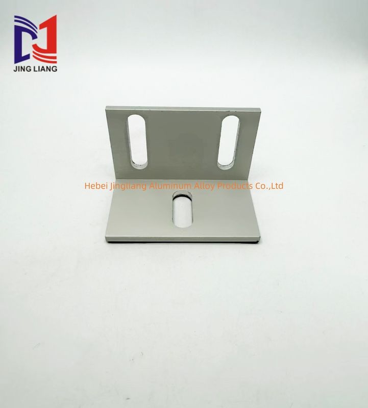 รหัสมุม 80 * 50 * 50 มม สําหรับระบบรองรับหน้าผาที่มีเคลือบอ๊อกไซเดชั่น anodizing
