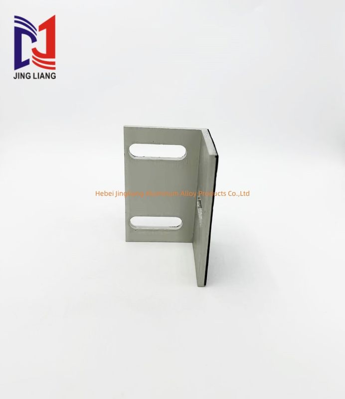 รหัสมุม 80 * 50 * 50 มม สําหรับระบบรองรับหน้าผาที่มีเคลือบอ๊อกไซเดชั่น anodizing