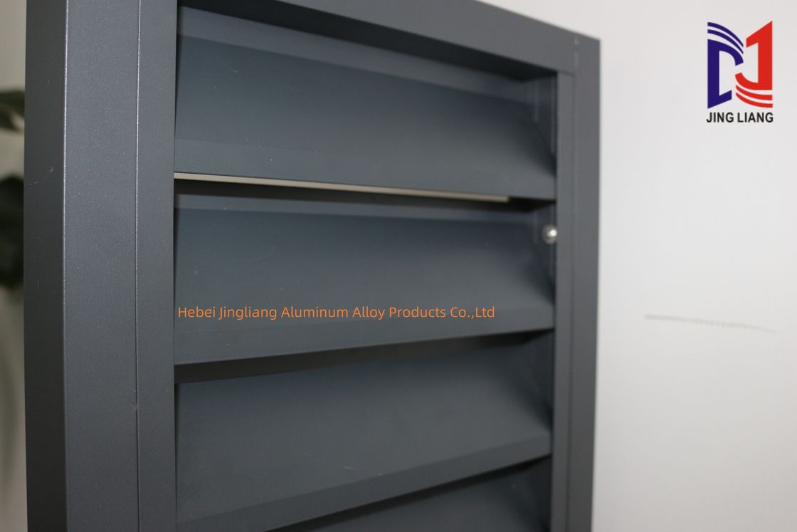 การเคลือบผงอัลลูมิเนียมลูเวอร์ที่กําหนดเอง หรือ PVDF หรือ anodized oxidation สําหรับการตกแต่ง